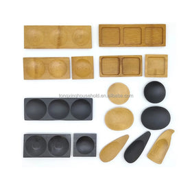 Natural Bamboo Sauce Bowl Dipper Dish Hotpot Sauce Plate Sushi Bamboo Dipper Dish Japanese Seasoning Dish Mini Snack Dish
