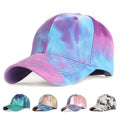 Manufacturer 6 Panel Oxford Cotton Twill Sporty Tie Dye Adjustable Baseball Caps Unisex Personalized Trendy Colorful Outdoor