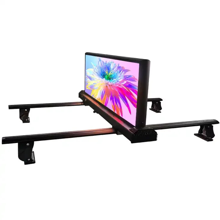 Outdoor Scrolling Double Sided Taxi LED Sign P2.5 Waterproof Car Advertising Taxi Top LED Display Screen MegaBDM