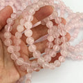 Natural Rose Quartz Beaded Gemstone Bracelets for Women Daily Wear Jewelry Gift for Lover Birthday Wholesale
