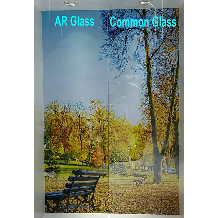 High Transmittance Extra Clear Tempered Anti-Reflection Coating Glass Double-Sided Solar Greenhouse Building Industrial