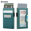 TILONSTAR TVC326 Anti Theft Pop up Aluminum Slim RFID Minimalist Mens Wallets Card Holder