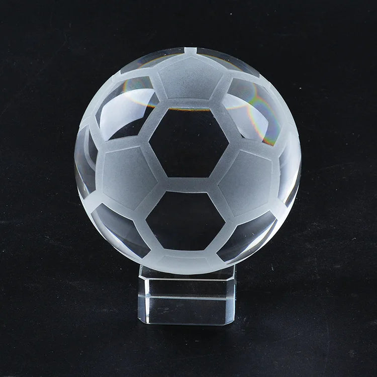K9 Crystal Globe Soccer Ball Crystal Football Paperweight MH-Q0195