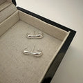 Fine Jewelry Non Tarnish Earring 925 Sterling Silver Unique bar Shape Stud Earring