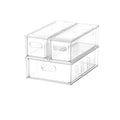 8pack Best Seller BPA Free Custom Clear Plastic Fridge Storage Drawer Organizer Pull Out with Lids for Fruit Soda Can