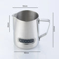 600ml Milk Pitcher with Thermometer Milk Frothing Jug Espresso Coffee Pitcher