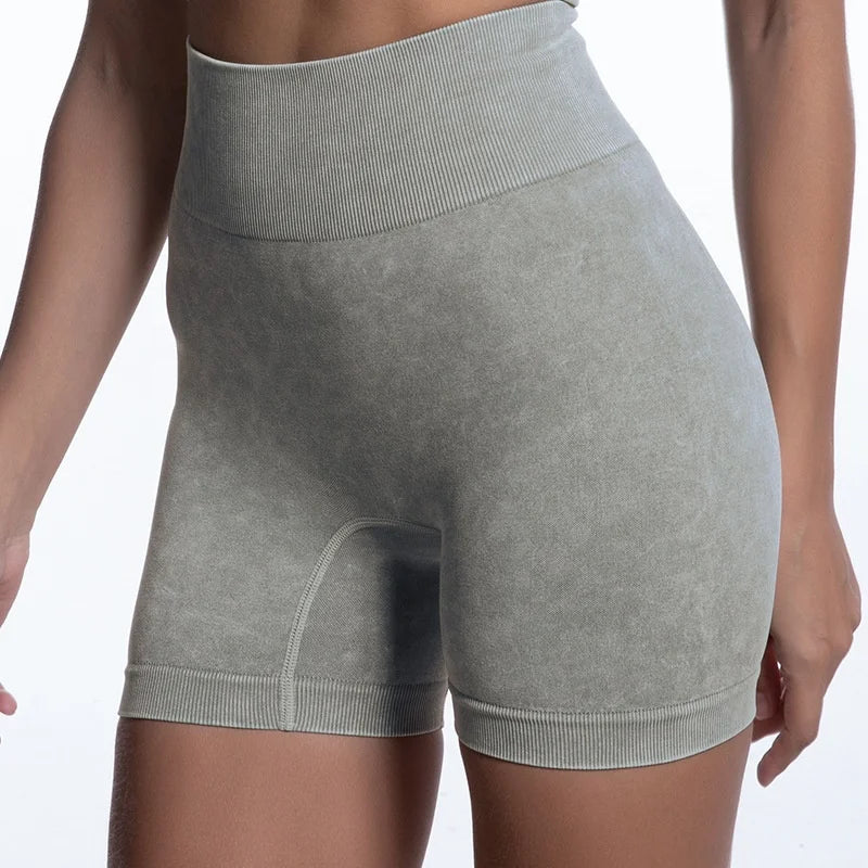 Beautyshow factory supply Seamless Scrunch Workout Shorts for Women High Waisted Butt Lifting Gym Yoga Biker Shorts