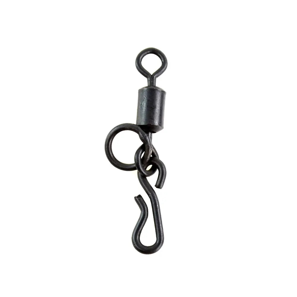 500 Piece Carp Fishing Swivels Snaps with Solid Ring Quick Change Fishing Hook Swivels Accessories