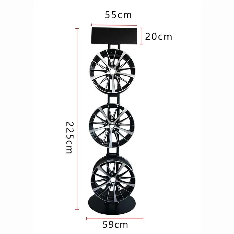 Car Shop Rotating Steel  Display Stand  Wheel rim Rack