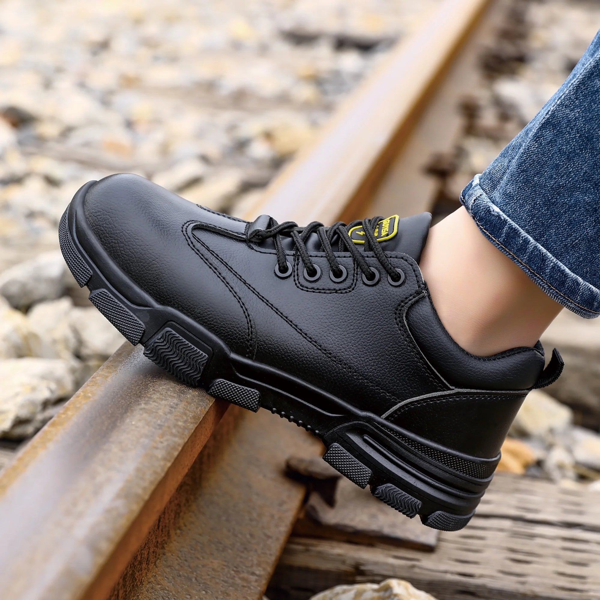 For GUYISA Direct Manufacturer's Insulated 10KV Anti-Puncture Safety Shoes Winter and Autumn Use