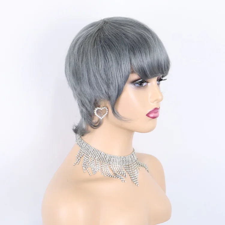 Best Natural 100% Remy Hair Wigs Mona Hair Wholesale Grey Wigs Human Hair