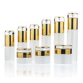 Luxury Cosmetics Packaging Glass Bottle Sets Cream Jar and Pump Spray Bottle Set Skincare Face Cream Lotion Bottle