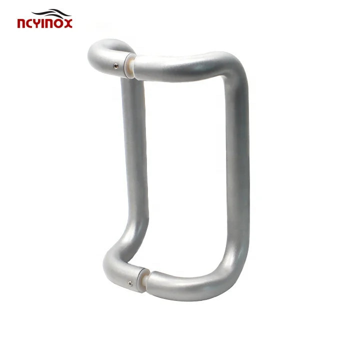 Tempered Glass Mount Curved Offset Pull Door Handle for Tempered Glass Mount Curved Offset Aluminum Pull Door Handle Fo