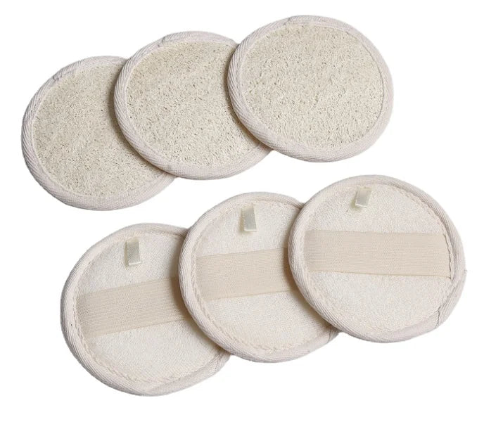 Exfoliating Loofah Face Brush Cleanser and MassagerFacial Cleansing Scrubber Handheld Pad for Men and Women