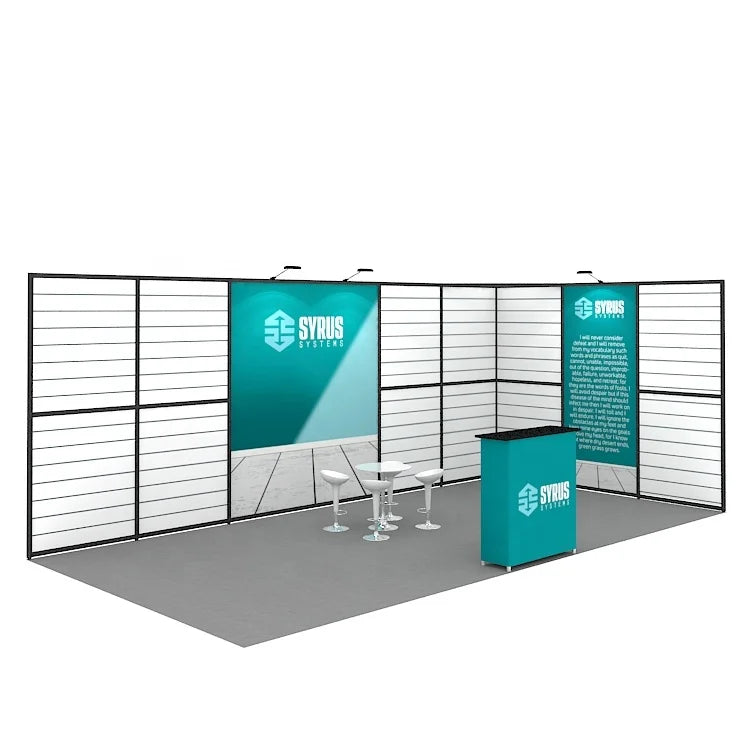 Hot Sales 3x6 Aluminum Portable Tradeshow Display Stands for Expo Supply Slat Wall Promotion Trade Show & Exhibition Booths