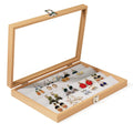 Necklace and Earring Bracelet Storage Box for Window Opening for Fashion Jewelry Packaging & Display Travel Jewelry case