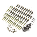 120pcs/30Set Fishing Set Safety Lead Clips Tail Rubber Tubes with Pins Quick Change Swivels Carp Fishing Terminal Tackle Tool Ac