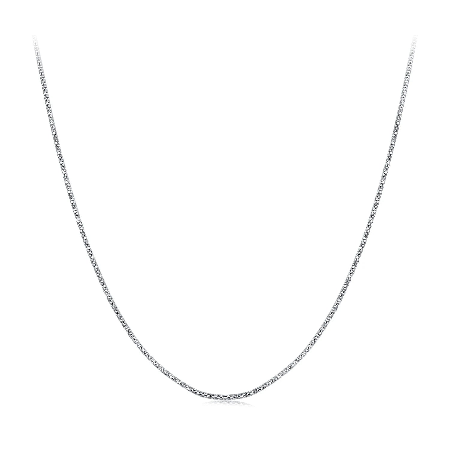 Gold Plated Meteor Round Necklace for Women 925 Sterling Silver Adjustable Basic Chain Necklace Bridal Wedding Jewelry