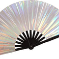 Wholesale Bamboo Hand Crank Fan Large 33cm PVC Party Holding Fans Decorative Model Pattern Painted Souvenirs Business Gifts