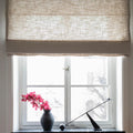 Customizable Linen Texture Roman Blinds Elegant Curtains for Home Decor
