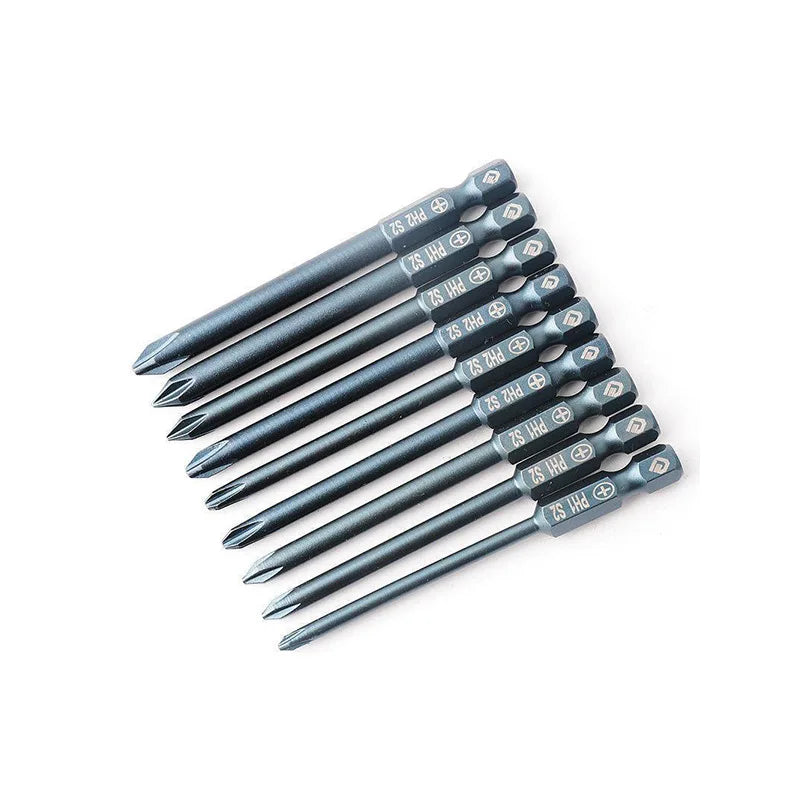 50mm PH2 S2 Magnetic Double End Screwdriver Drill Bit Set for Woodworking