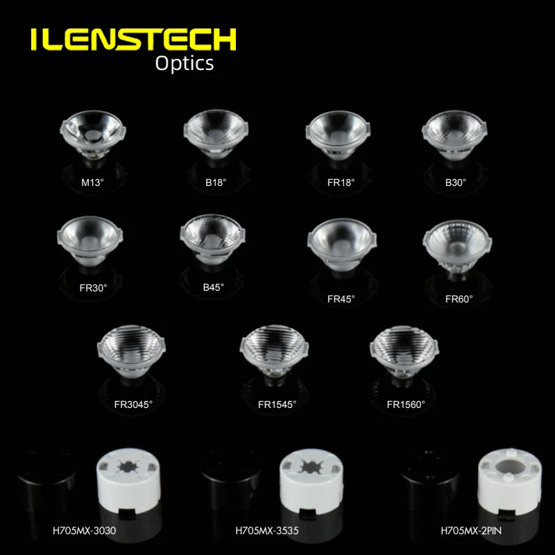 Ilenstech Led Spotlight Outdoor Lenses 15 Degree Tir Lenses 13mm Led Lens From Ilenstech