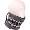 2026 new GECKO MASTER Double Layer Knitted Snap Closure Scarf Neck Warmer Reflective Yarn Neck Gaiter Hot Style