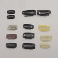 2.3cm 2.8cm 3.2cm Stainless Steel U Shape Extension Hair Clips Teethed Metal Snap Hairpins DIY Wigs on Hair