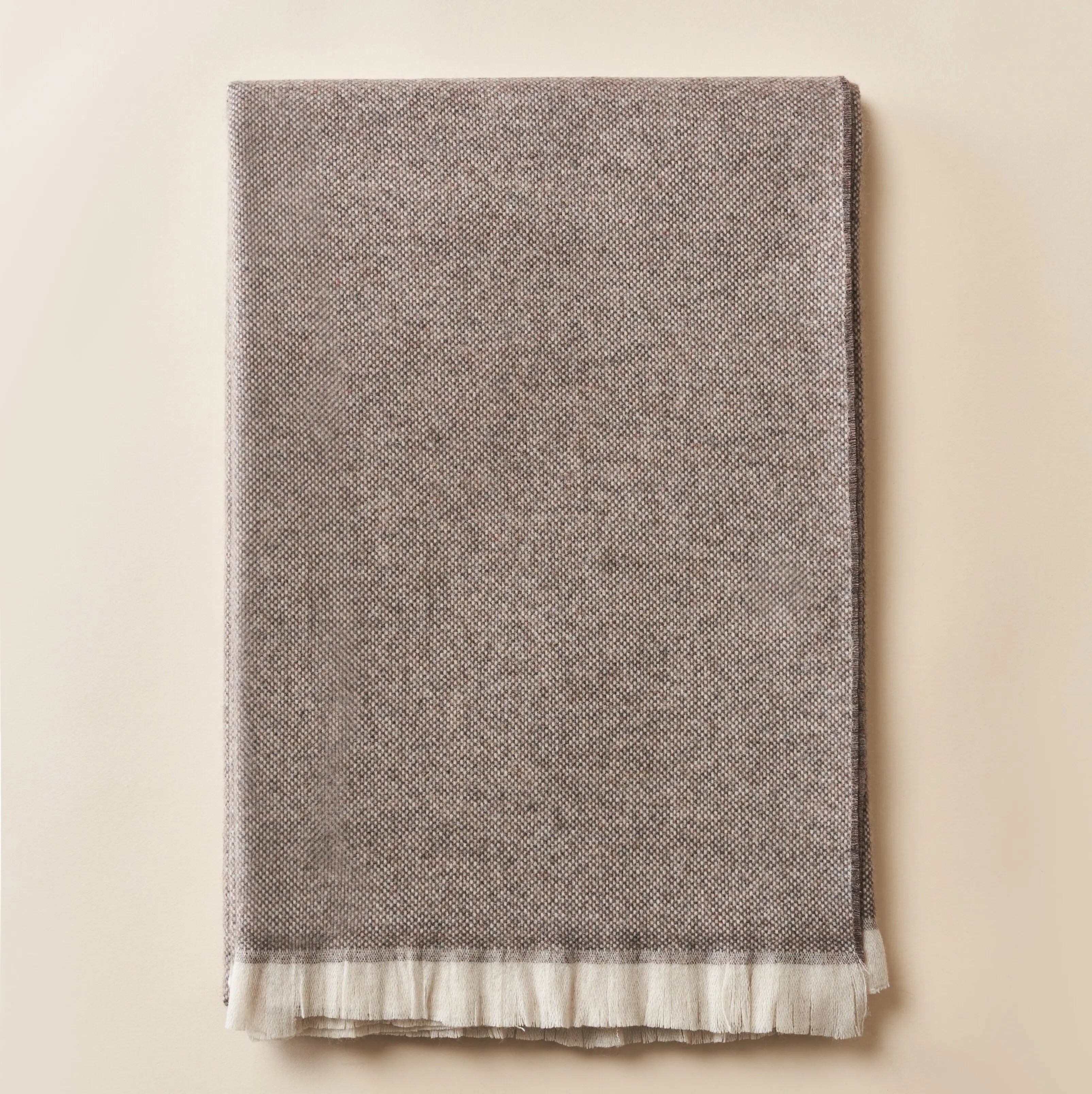 Classic Winter Eco-Friendly Wrinkle Resistant Organic 35% Cashmere 65% Australian Wool Skin-Friendly Home Textile Throw Blanket
