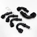ColoredPower Custom Aluminum Anodized Black 90 Degree AN16 Female Push-lock Push on Fitting