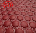 Comfortable Premium Waterproof Embroidery Synthetic Leather Fabric for Car Seat Mat Bag Upholstery
