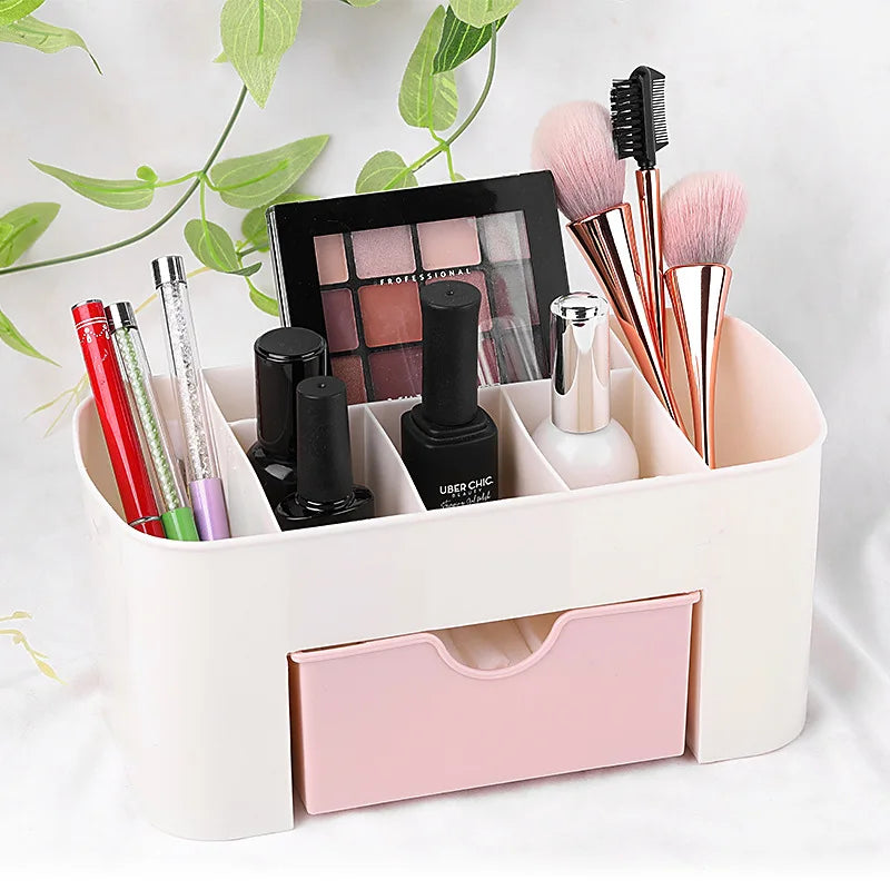 Desktop Multifunctional Jewelry Cosmetics Storage Box Multi-layer Drawer Storage Set Empty Nail Art Storage Box