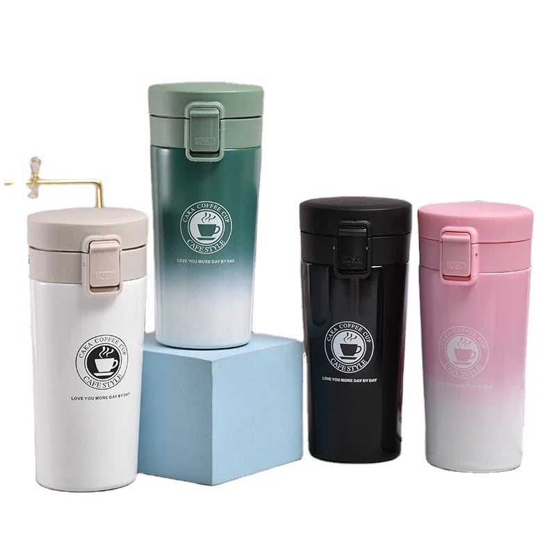 Double Wall Business Gift Student Travel Car 380ml 510ml Stainless Steel Vacuum Thermo Coffee Insulated Thermal Mug Tumbler Cup