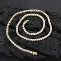 Nuoya Hip Hop 3/4/5mm Iced Out CZ Crystal Clasp Tennis Chain Clasp Lab Grown Diamond Tennis Chain Necklace MegaBDM