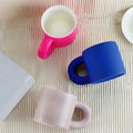 INS Macaron Color Matte Ceramic Fat Mug High-value Klein Blue Nordic Coffee Cup