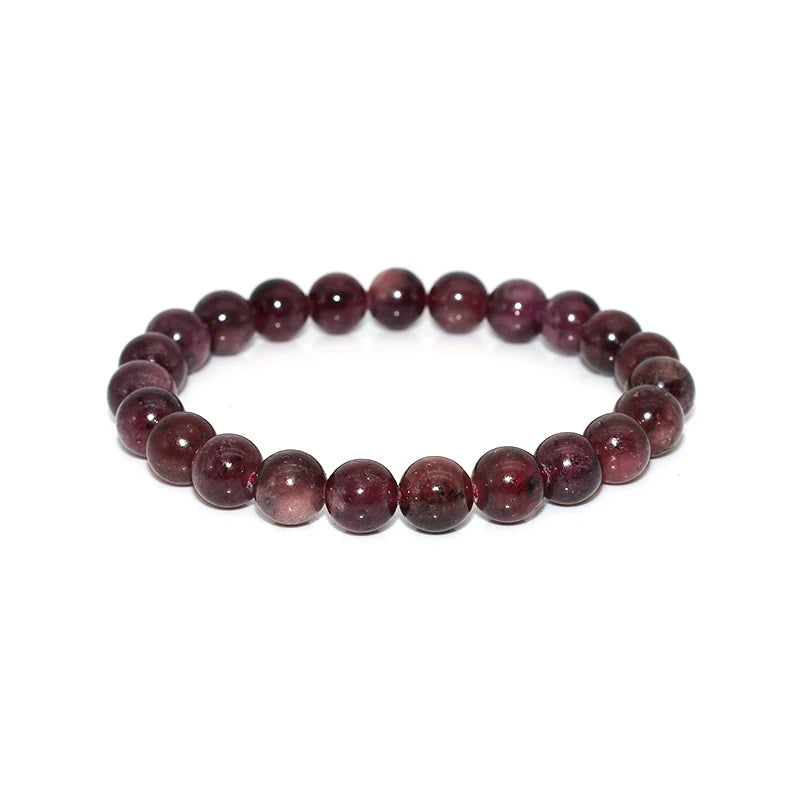 Factory Wholesale 6/8mm Natural Red Ruby Bracelet for Women Men