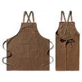 kitchen accessories Waterproof and oil-proof canvas cotton apron coffee shop kitchen home waist gardening denim work apron logo