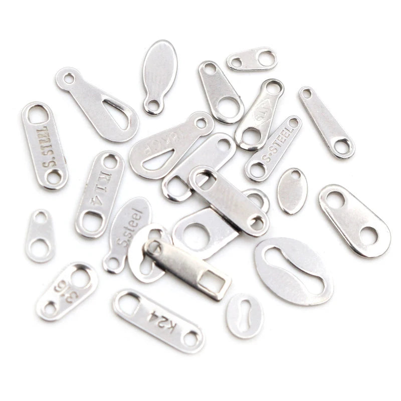 100pcs No Fade Charms Stainless Steel Small Charms Handmade Craft Pendants DIY Jewelry Necklace Making Findings
