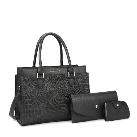 Square File Bag Ladies Handbag Women's Set Bag Outdoor Pu Leather  Waterproof Elegant Large Capacity Handbags
