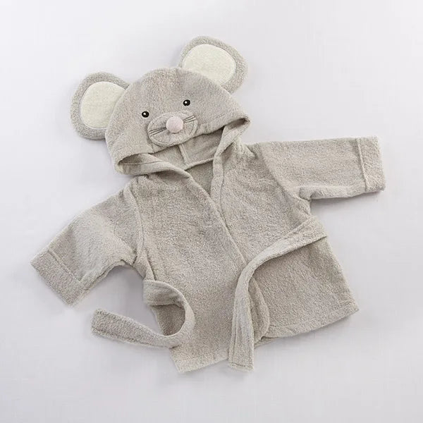 Kids Hooded Bath Robes Cotton Terry Spa Children Bathrobes for Boys Girls Custom Animal Design Kids Bathrobe