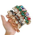Trending Colorful Girls Glass Diamond Headbands Hairband Jewelled Crystal Gemstone Bling Rhinestone Women Headband