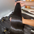 Wholesale 100% Raw Unprocessed Vietnamese Raw Hair Bundles Double Drawn Human Hair Raw Hair Bundles Cuticle Aligned