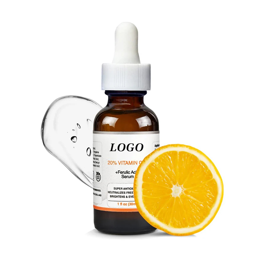 AiXin Private Label Deep Moisturizing Water Replenishment Whitening Pore Shrinking Vitamin C Ferulic Acid Serum Face Serum