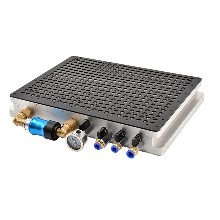 CNC vacuum chuck  pneumatic fixture disk grinder milling machine machining center stainless steel aluminum copper plate