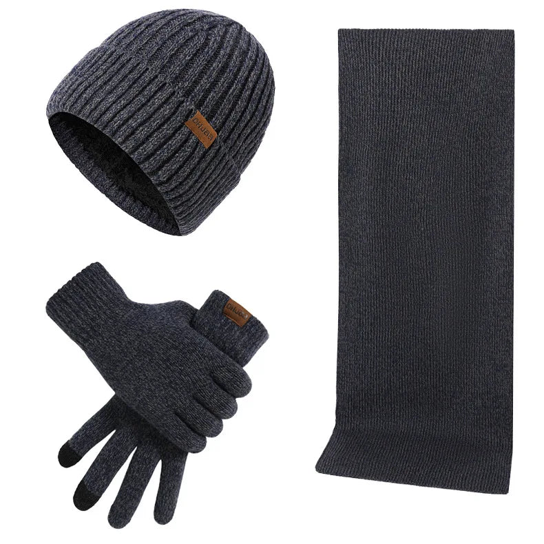 Custom Logo Patch Unisex Merino Wool Rib Knit Woolen Winter Hats Sewing Man Caps Custom Ribbed Unisex Warm for Men and Women