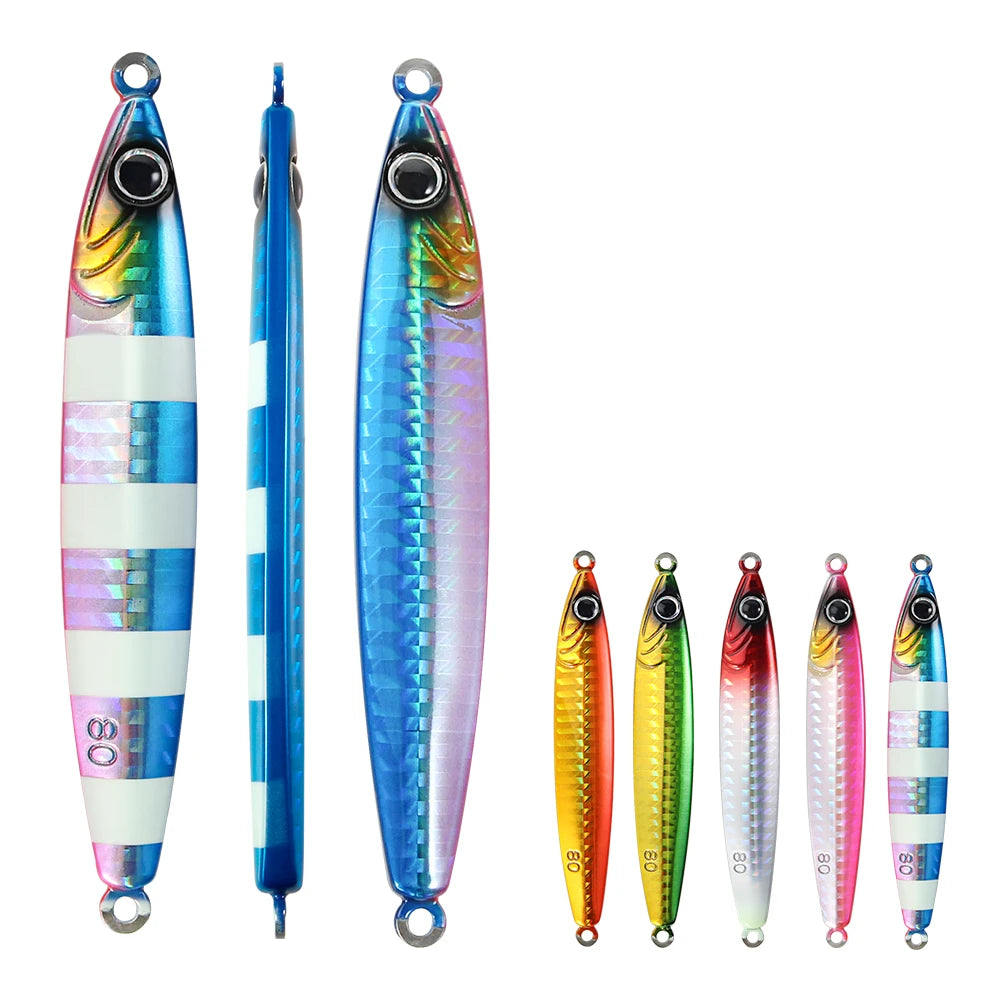 Jigging Pro Lure Jigs Pesca 30g 40g 60g 80g Shore Jigging Tungsten Lure for Fishing Hard Fishing Lures