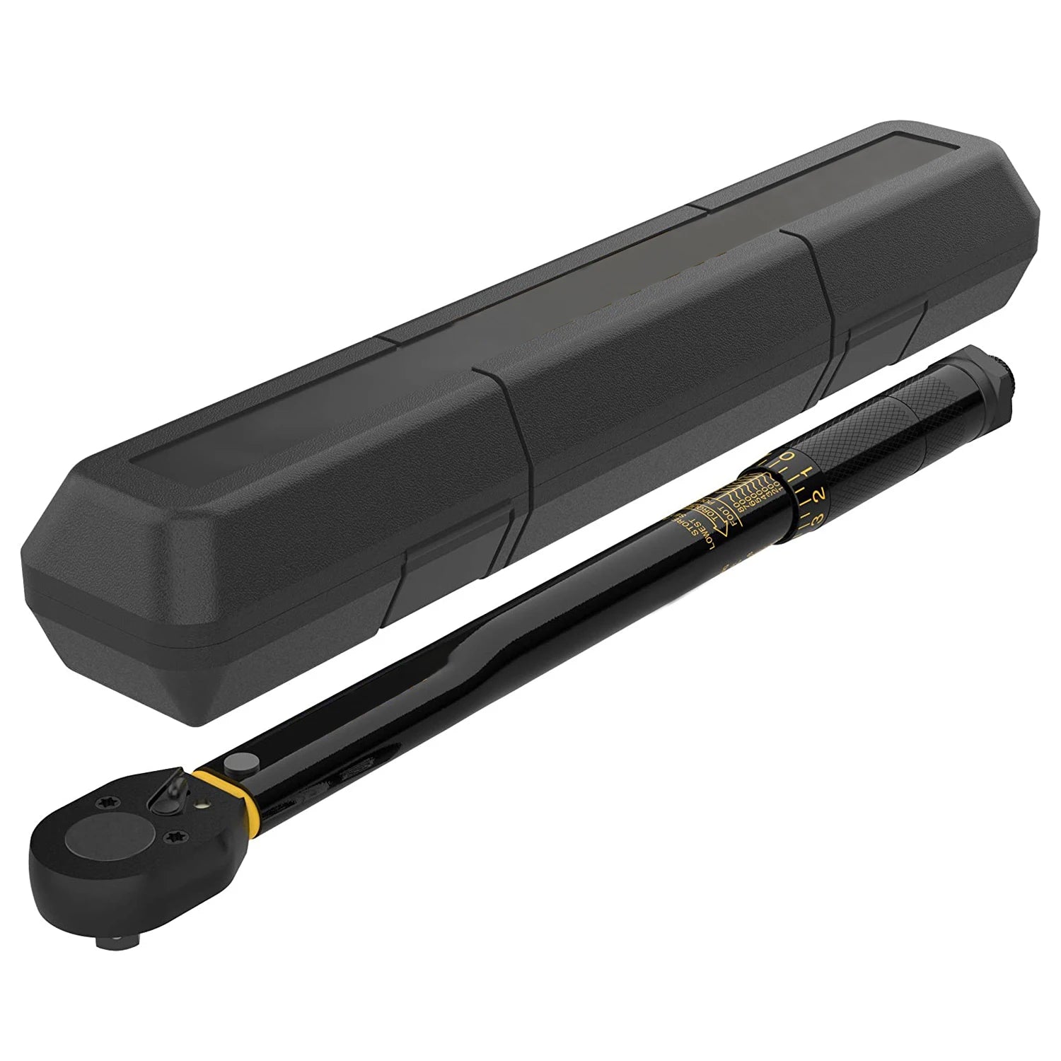 YUHANG 3/8-Inch Drive Carbon Steel Click Torque Wrench 10~80 Ft-Lb/13.6~108.5 Nm Customizable for DIY OEM