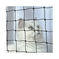 Factory Sale 3X2M Black Cat Safety Netting Breathable Nylon Pet Pen with Stainless Steel Animal Pattern Cat Protection Net