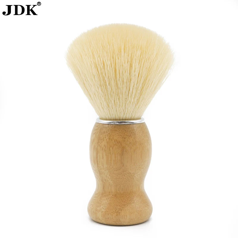 Bamboo Handle Barber Neck Duster Brush Soft Barber Hairbrush for Hair Cutting Hair Sweep Brushes With Natural Fiber