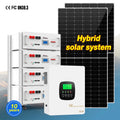 Hot Sell 12kw Complete Solar System Set 12000 Watt Solar Panel System Home Hybrid Solar Energy System With Battery